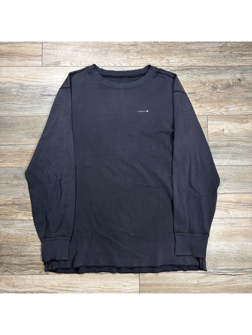 Carhartt Black Long Sleeve Thermal Shirt with Underarm Holes